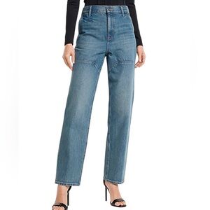 Express New Women’s 12R Super High Rise Morden Straight Leg No Stretch Jean